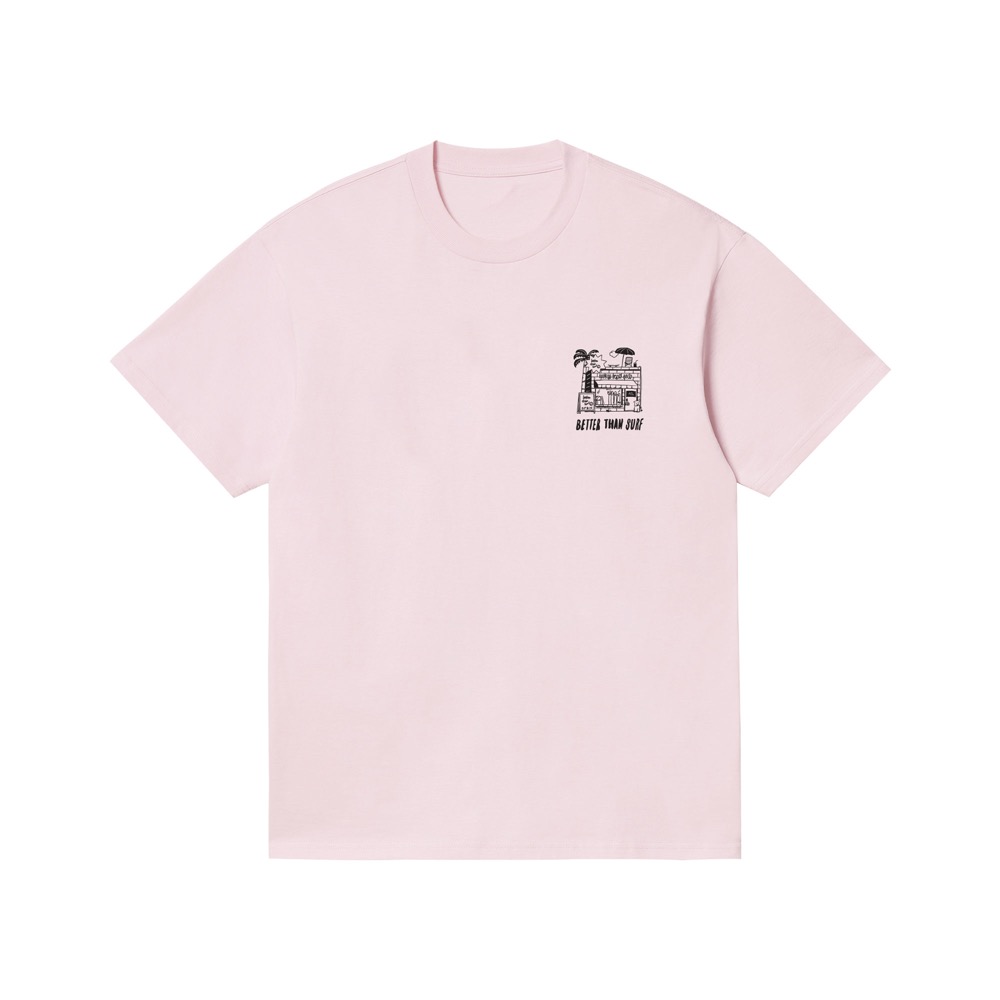 [배러댄서프] 서프 샵 티셔츠_핑크